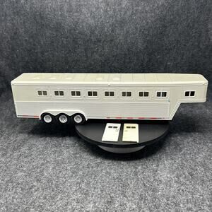 15" NewRay Horse Trailer Toy Equestrian Truck Cattle Hauler Farm Ranch Animal